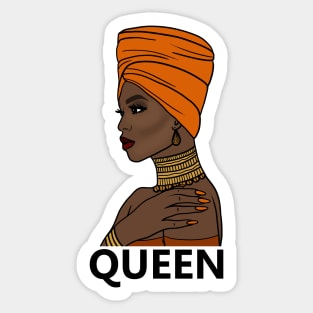 Afro Queen Black Girl Magic, Melanin Sticker